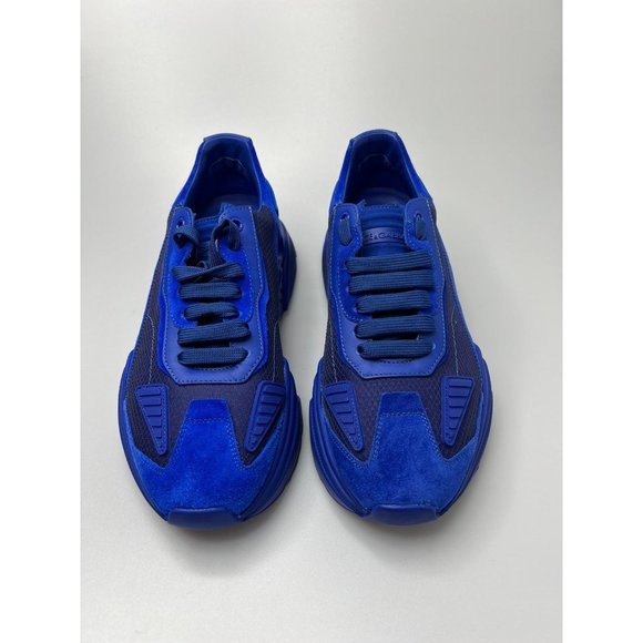 Dolce Gabbana Daymaster Chunky Leather Sneakers Blue Men's